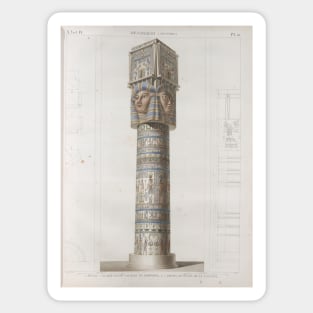 Egyptian column plane Sticker